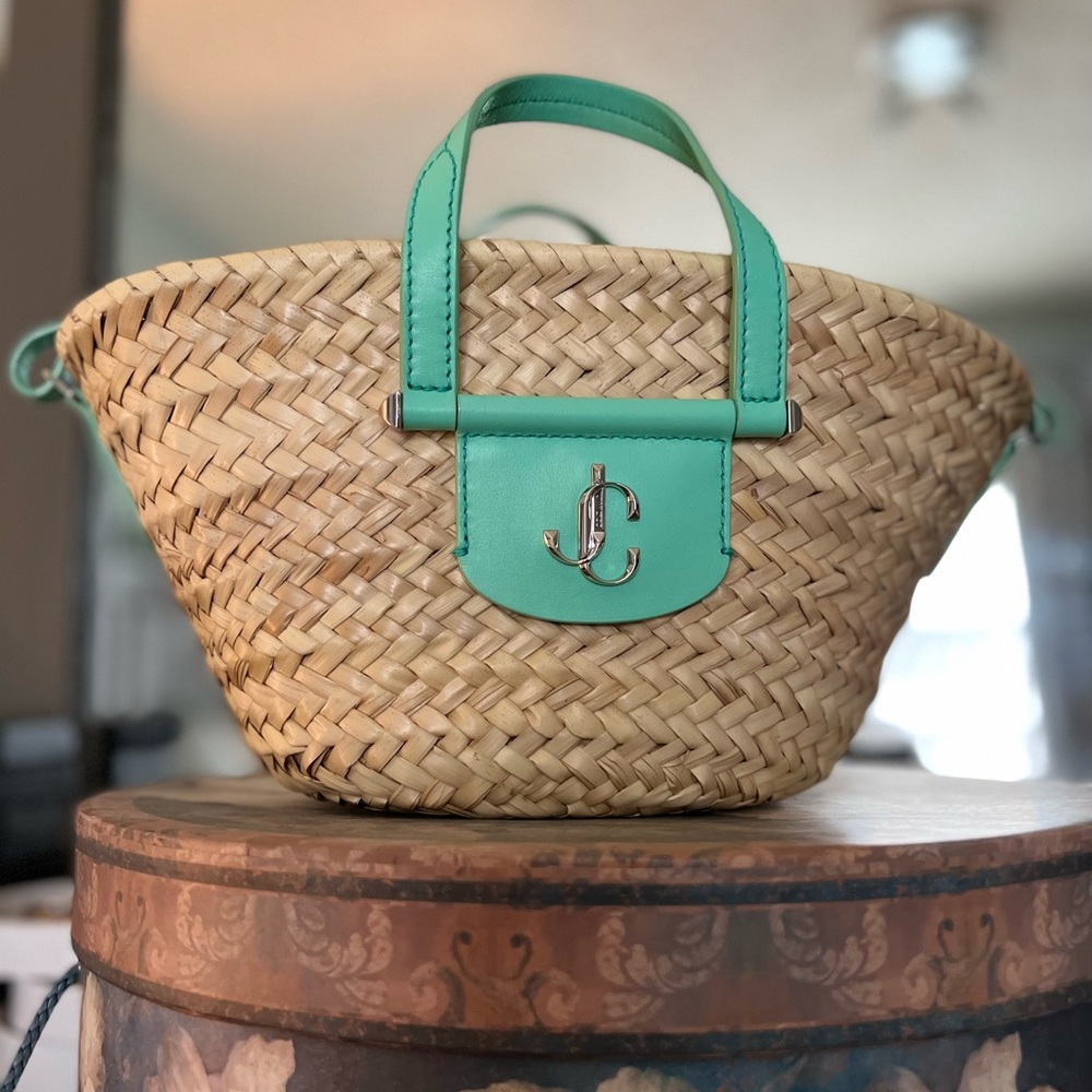 Jimmy Choo rafia bag